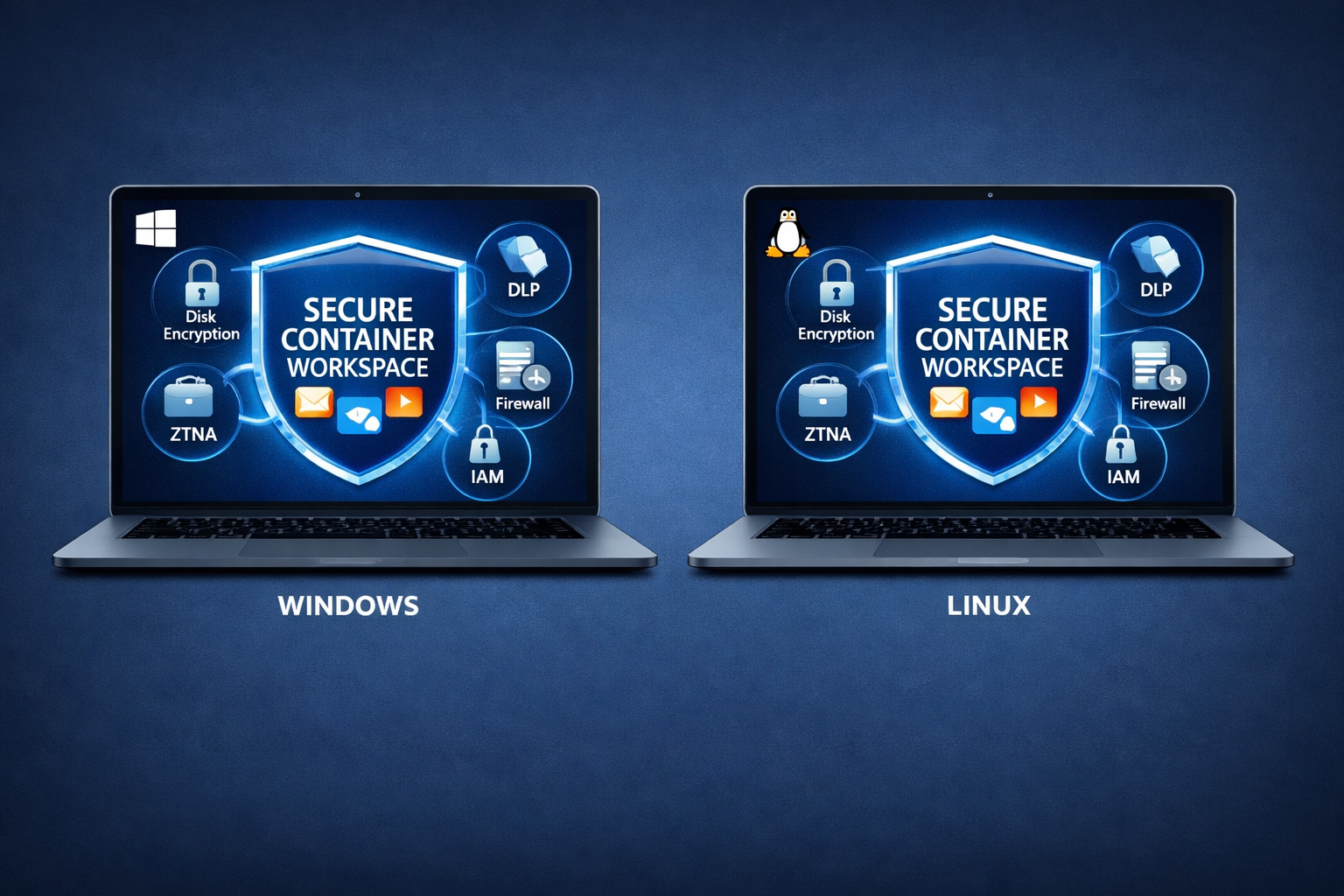 Vtrust Secure Container Workspace on Windows and Linux